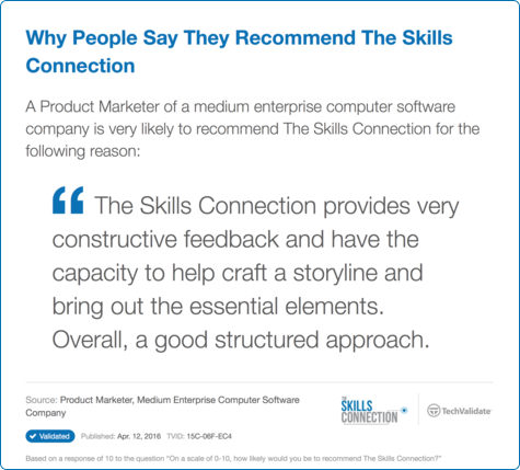 Why People Say They Recommend The Skills Connection