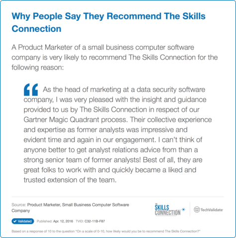 Why People Say They Recommend The Skills Connection